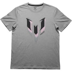 Messi Collection T-Shirt Mens XL Heather Grey Graphic Logo MMN0205US